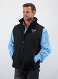 Drover Cowboy Threads Outerwear Concealed Carry Softshell Vest - With Concealed Carry Holster -Black