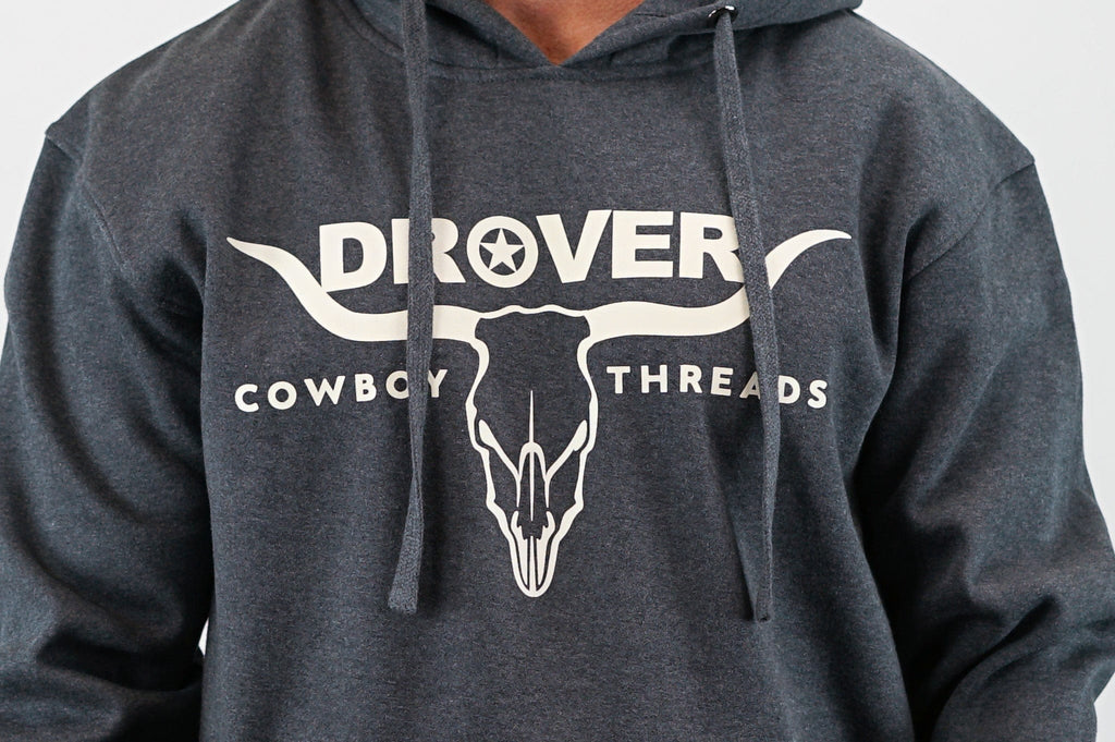 Drover Cowboy Threads Outerwear Hoodie, Drover Logo -Graphite Color