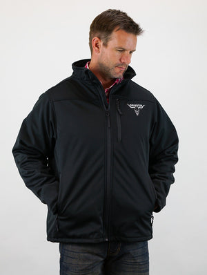 Drover Cowboy Threads Outerwear Softshell Jacket, With Concealed Carry Holster - Black