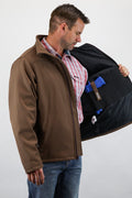 Drover Cowboy Threads Outerwear Softshell Jacket, With Concealed Carry Holster - Brown