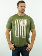 Drover Cowboy Threads Shirts T-Shirt - American By Birth, Cowboy By Choice -  Army Green Heather