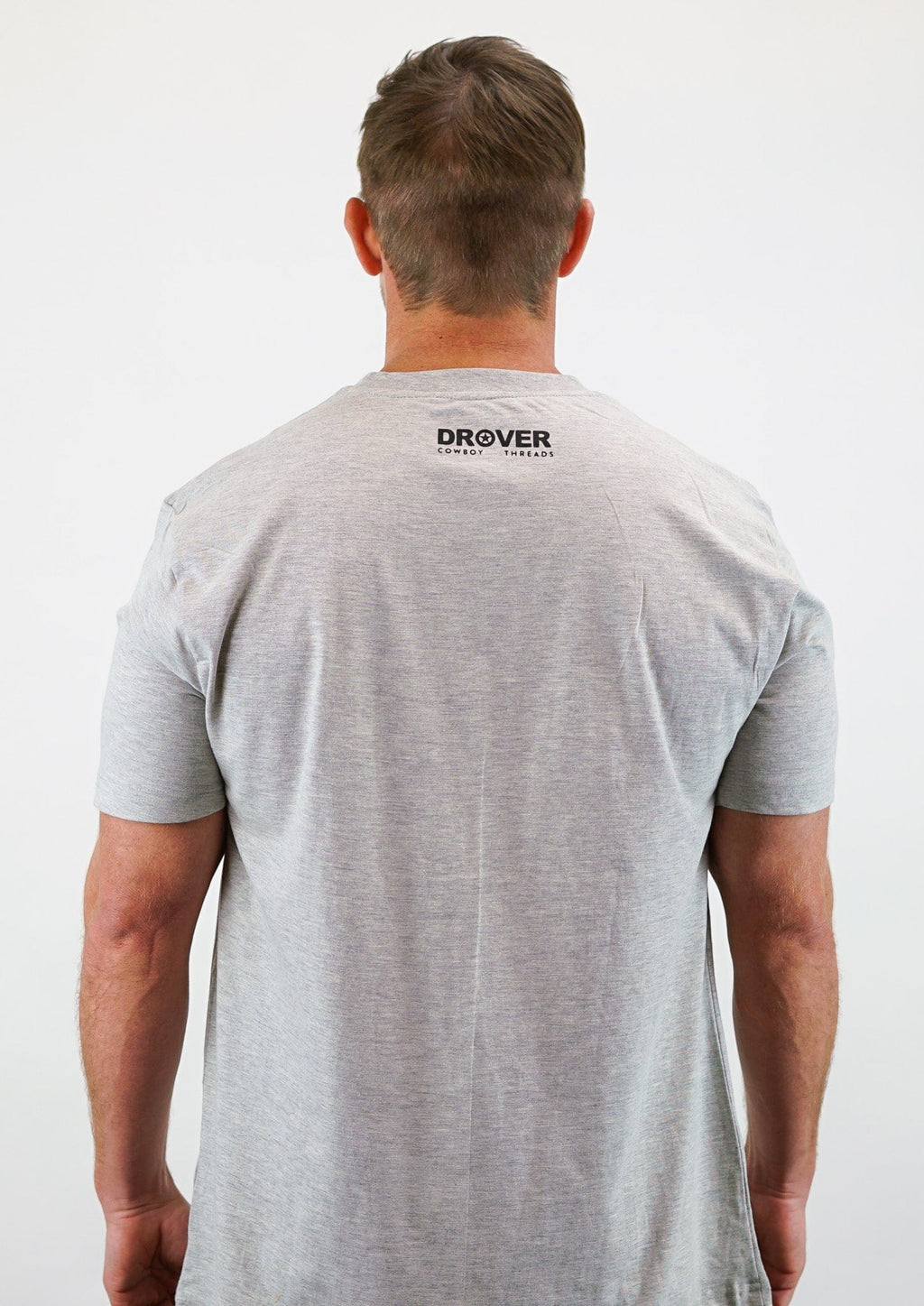 Drover Cowboy Threads Shirts T-Shirt - Bucking Horse - Gray Heather