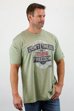 Drover Cowboy Threads Shirts T-Shirt - Don't Tread On Freedom - Heathered Green