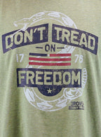 Drover Cowboy Threads Shirts T-Shirt - Don't Tread On Freedom - Heathered Green