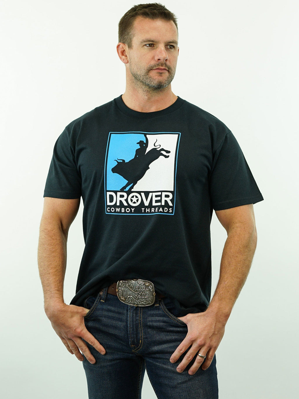 Drover Cowboy Threads Shirts T-Shirt - Drover Rodeo - Black