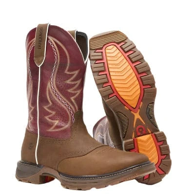 DURANGO BOOTS Boots Durango Men's Maverick XP Briar Brown & Crimson Western Work Boot DDB0479