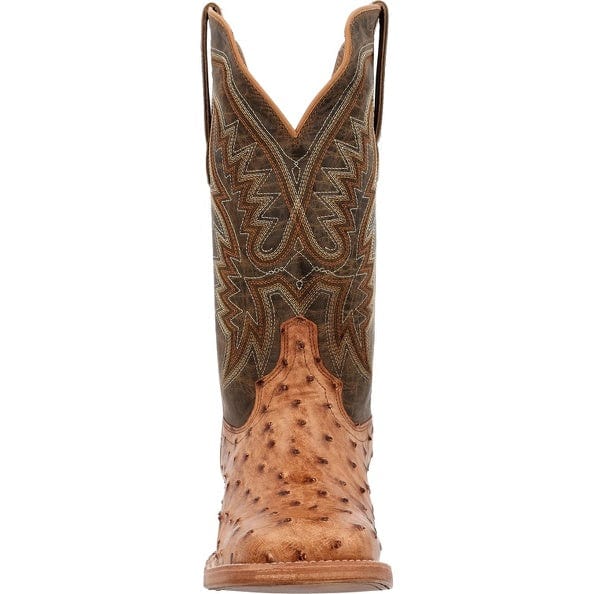 DURANGO BOOTS Boots Durango Men's PRCA Full Quill Ostrich Square Toe Exotic Western Boots DDB0472