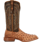 DURANGO BOOTS Boots Durango Men's PRCA Full Quill Ostrich Square Toe Exotic Western Boots DDB0472
