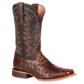 DURANGO BOOTS Boots Durango Men's Premium Exotic Full-Quill Ostrich Antiqued Saddle Square Toe Western Boots DDB0274