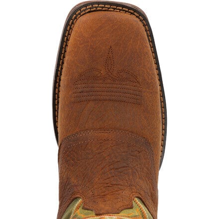 DURANGO BOOTS Boots Durango Men's Rebel Dark Chestnut/Hunter Green Western Boots DDB0390