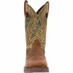DURANGO BOOTS Boots Durango Men's Rebel Dark Chestnut/Hunter Green Western Boots DDB0390