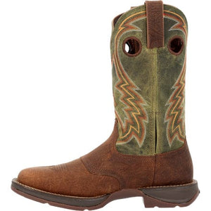 DURANGO BOOTS Boots Durango Men's Rebel Dark Chestnut/Hunter Green Western Boots DDB0390