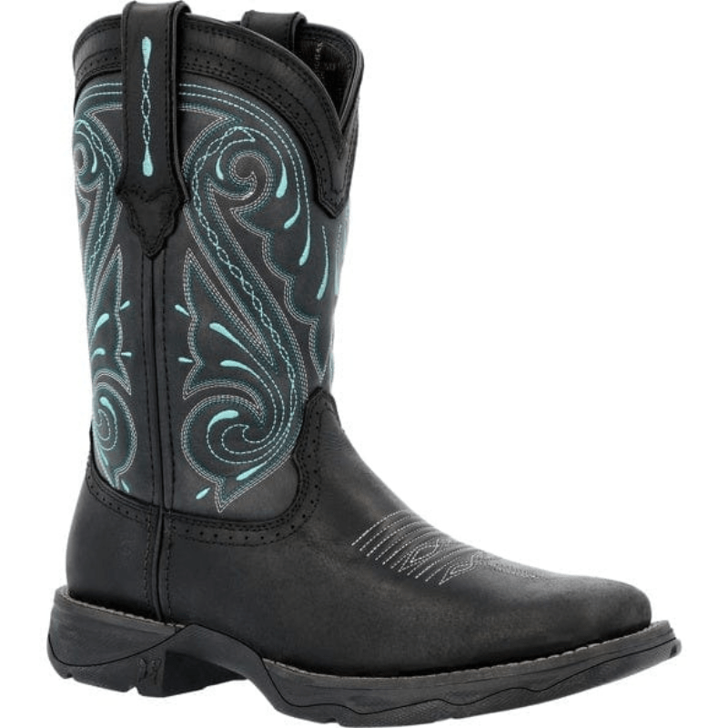 DURANGO BOOTS Boots Durango Women's Lady Rebel Black Teal Western Boots DRD0462