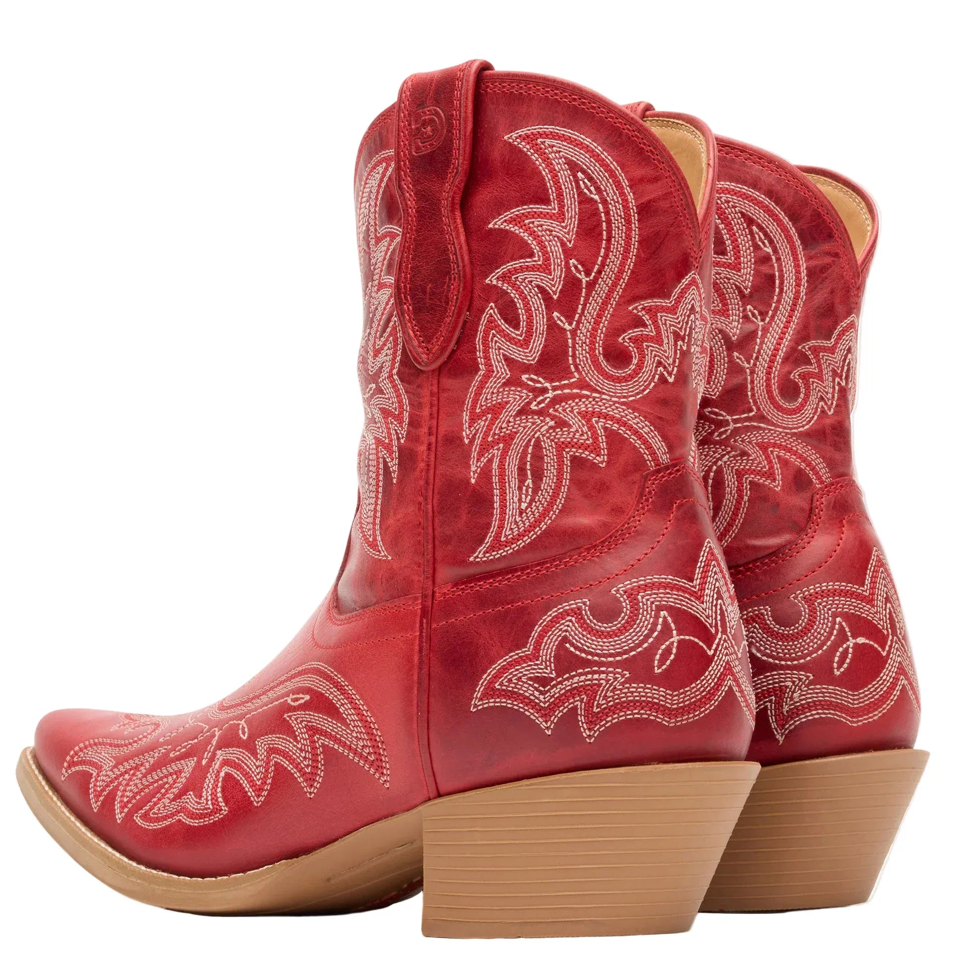 DURANGO Boots Durango Women's Crimson Red Shyloh Pony Booties DRD0490
