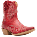 DURANGO Boots Durango Women's Crimson Red Shyloh Pony Booties DRD0490
