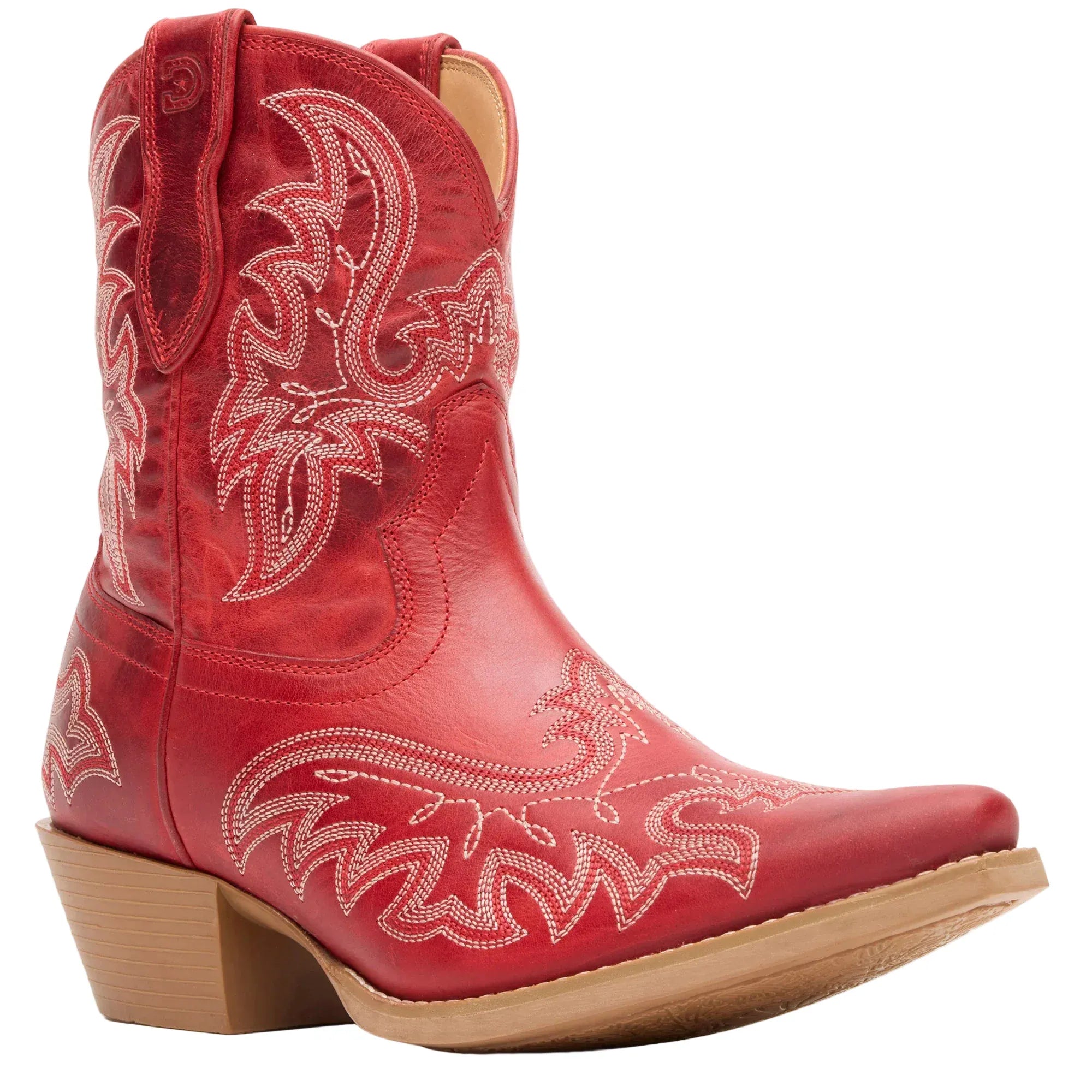 DURANGO Boots Durango Women's Crimson Red Shyloh Pony Booties DRD0490