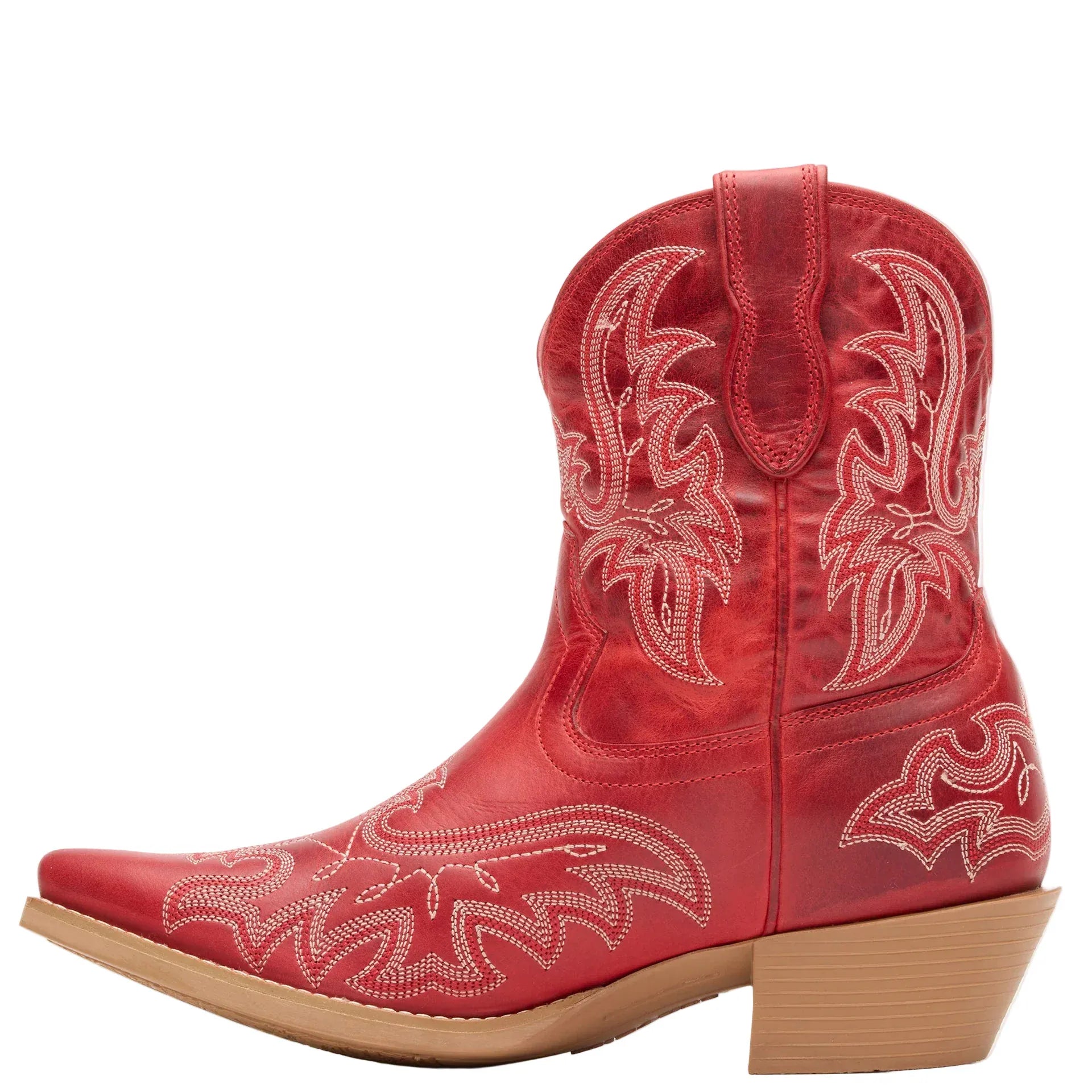 DURANGO Boots Durango Women's Crimson Red Shyloh Pony Booties DRD0490
