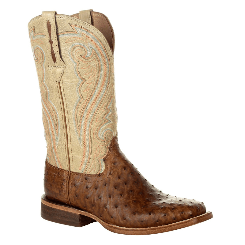 Durango Boots Durango Women's Premium Sunset Wheat Exotic Full Quill Ostrich Western Boots DRD0388
