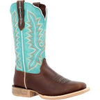 DURANGO BOOTS Ladies - Boots - Western Durango Women's Rebel Pro Bay Brown Arctic Blue Western Boots DRD0443