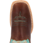 Durango Boots Durango Women's Rebel Pro Bay Brown Arctic Blue Western Boots DRD0443