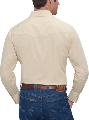 Ely & Walker Shirts Ely Walker Men's Ecru Long Sleeve Western Shirt 1520190523 ECR