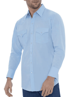 Ely & Walker Shirts Ely Walker Men's Light Blue Long Sleeve Western Shirt 1520190582