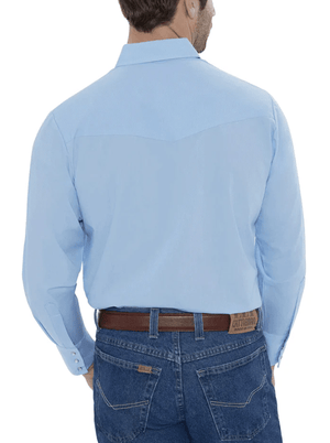 Ely & Walker Shirts Ely Walker Men's Light Blue Long Sleeve Western Shirt 1520190582