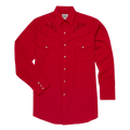 ELY & WALKER Shirts Ely & Walker Men's Red Rose Embroidery Long Sleeve Western Snap Shirt 2035004-RD