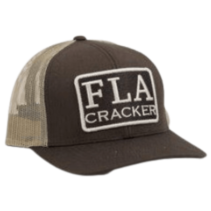 Florida Cracker Trading Co. Hats Florida Cracker Trading Co. Men's Florida Patch Brown/Khaki Trucker Ball Cap