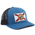 Florida Cracker Trading Company Hats Florida Cracker Trading Co. State Flag Ocean Blue Mesh Ball Cap