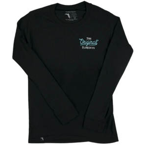 Florida Cracker Trading Company Shirts Florida Cracker Trading Co. Men's Black Cabbage Palm Long Sleeve T-Shirt