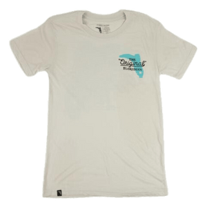 Florida Cracker Trading Company Shirts Florida Cracker Trading Co. Men's White Cabbage Palm Short Sleeve T-Shirt