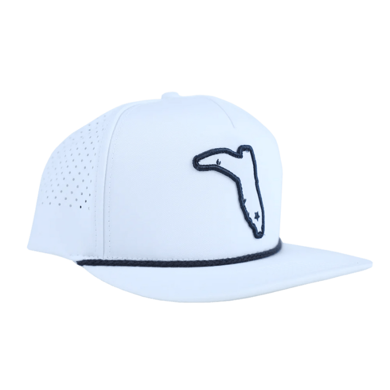 Florida Cracker Trading Co. Men s Flatbill White White Ball Cap Russell s Western Wear Inc