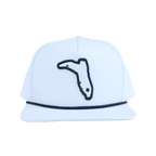 FLORIDA CRACKER TRADING Hats - Fashion - Ball Cap& - Visor FLATBILL WHITE/WHITE