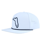 FLORIDA CRACKER TRADING Hats - Fashion - Ball Cap& - Visor FLATBILL WHITE/WHITE