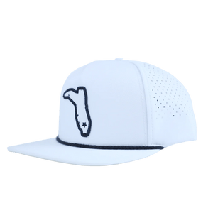 FLORIDA CRACKER TRADING Hats - Fashion - Ball Cap& - Visor FLATBILL WHITE/WHITE