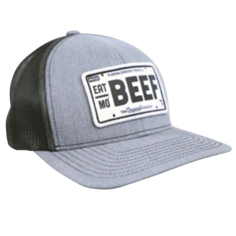 FLORIDA CRACKER TRADING Hats Florida Cracker Trading Co. Men's Eat Mo' Beef Heather Grey Patch Hat