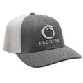 FLORIDA HERITAGE Hats Florida Heritage Men's Gray/White Flex Fitted Ball Cap