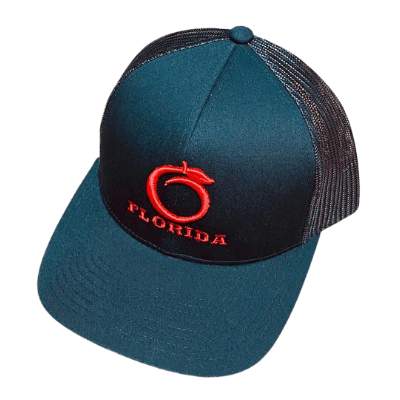 Florida Heritage Hats Florida Heritage Men's The Ridge Black/Red Trucker Ball Cap