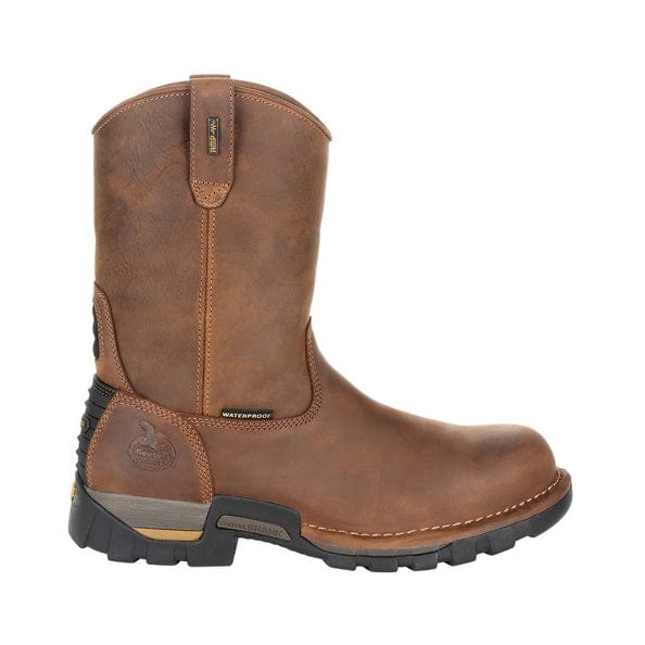 Georgia Boot Men's Eagle One Brown Waterproof Pull-on Work Boot