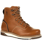 GEORGIA BOOT Boots Georgia Boot Men's Amp LT Brown Wedge Round Toe Work Boot GB00347