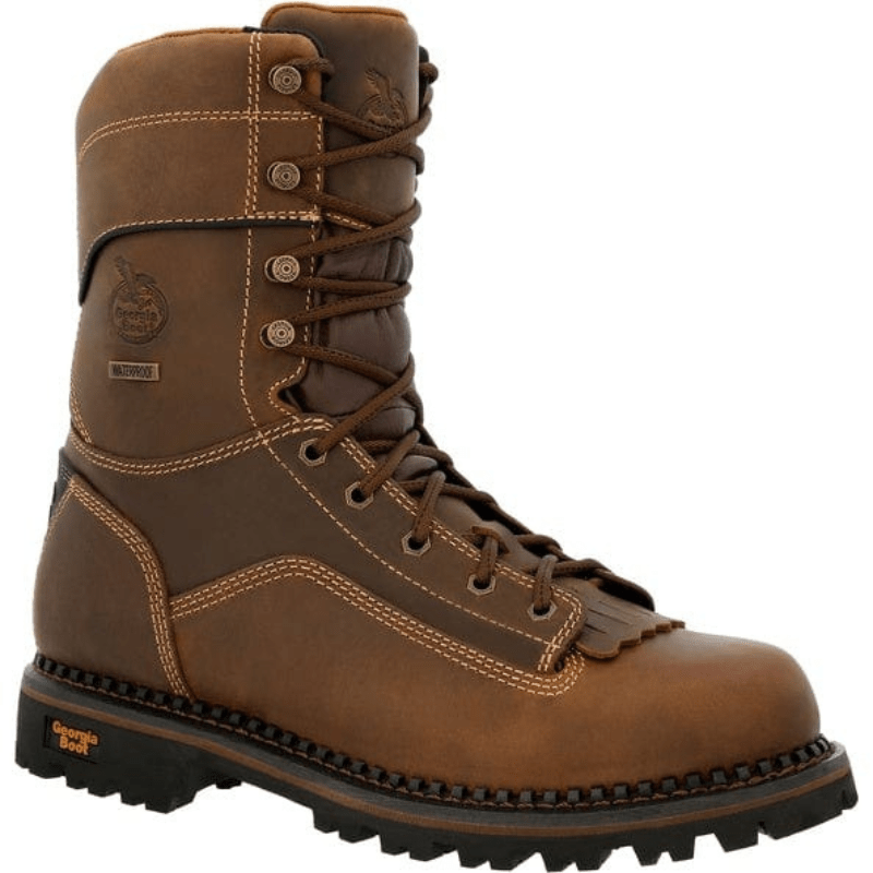 GEORGIA BOOT Boots Georgia Boot Men's Amp LT Logger Round Brown Round Toe Work Boot GB00472