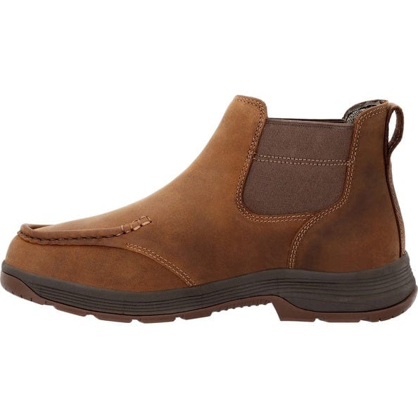 Georgia Boot Men's Athens SuperLyte Chelsea Brown Waterproof Work