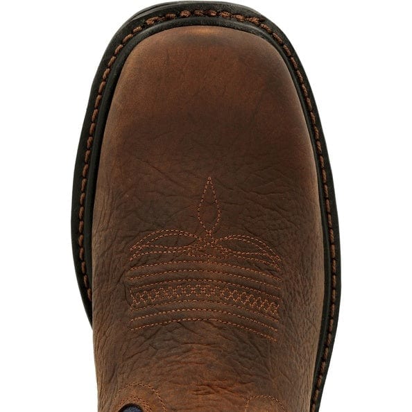 Georgia Boot Boots Georgia Boot Men's Carbo-Tec LT Brown and Navy Round Toe Work Boot GB00435