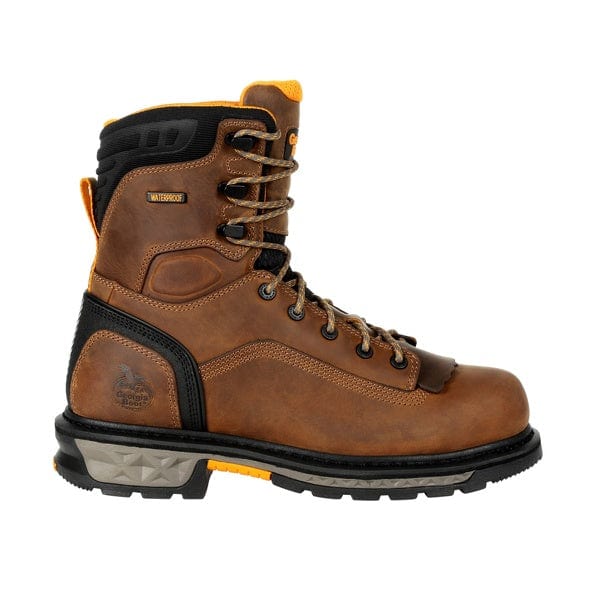 Georgia Boot Men's Carbo-Tec LTX Black and Brown Waterproof Round