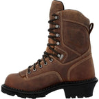 GEORGIA BOOT Boots Georgia Boot Men's Crazy Horse USA Logger Composite Toe Waterproof Work Boot GB00540