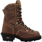 GEORGIA BOOT Boots Georgia Boot Men's Crazy Horse USA Logger Composite Toe Waterproof Work Boot GB00540