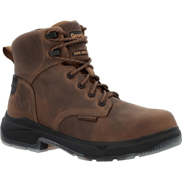 NEW GEORGIA BOOT men\'s flxpoint ultra waterproof work boot in brown Georgia Boot FLXpoint Waterproof Work Boot main image 3