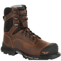 GEORGIA BOOT Boots Georgia Boot Men's Rumbler Black and Brown 8 Inch Composite Toe Waterproof Work Boot GB00285