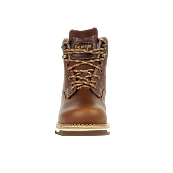 Georgia Boot Boots Georgia Boot Men's Wedge Brown Round Toe Work Boot GB00350